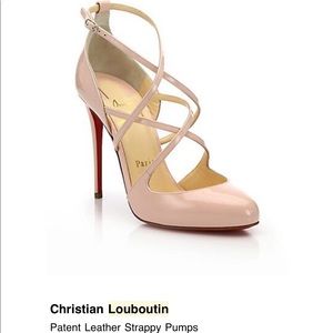 Christian Louboutin pink patent leather pumps